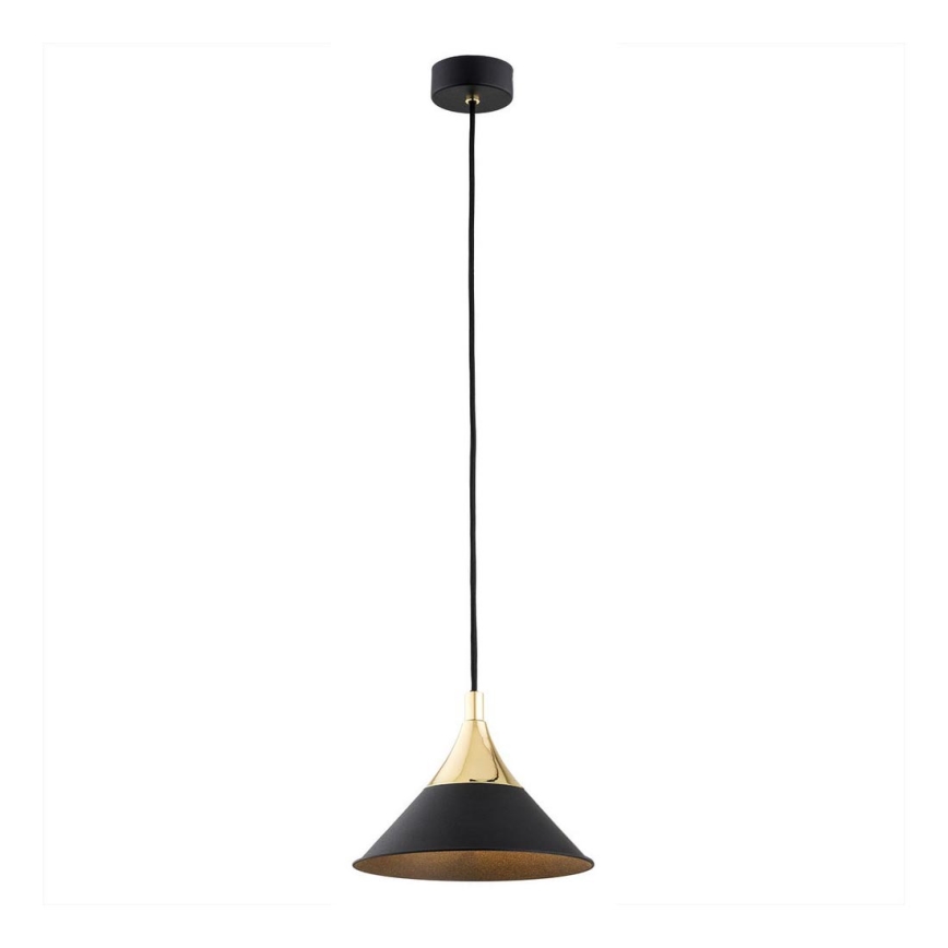 Argon 4903 - Chandelier on a string MASSETO 1xE27/15W/230V black/golden
