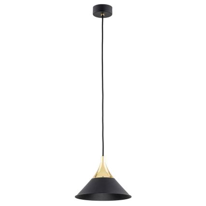 Argon 4903 - Chandelier on a string MASSETO 1xE27/15W/230V black/golden