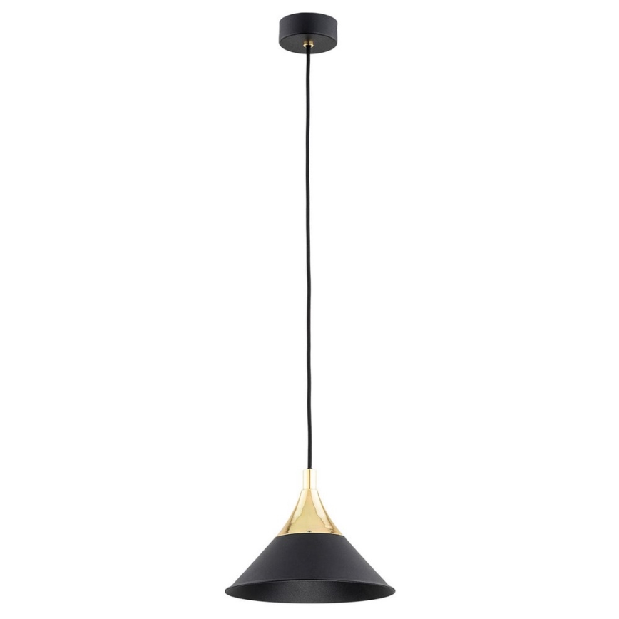 Argon 4903 - Chandelier on a string MASSETO 1xE27/15W/230V black/golden