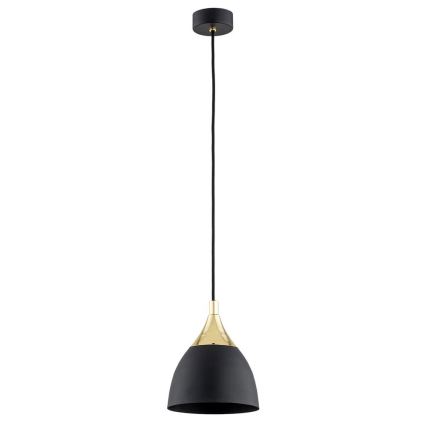 Argon 4905 - Chandelier on a string MURANO 1xE27/15W/230V black/golden