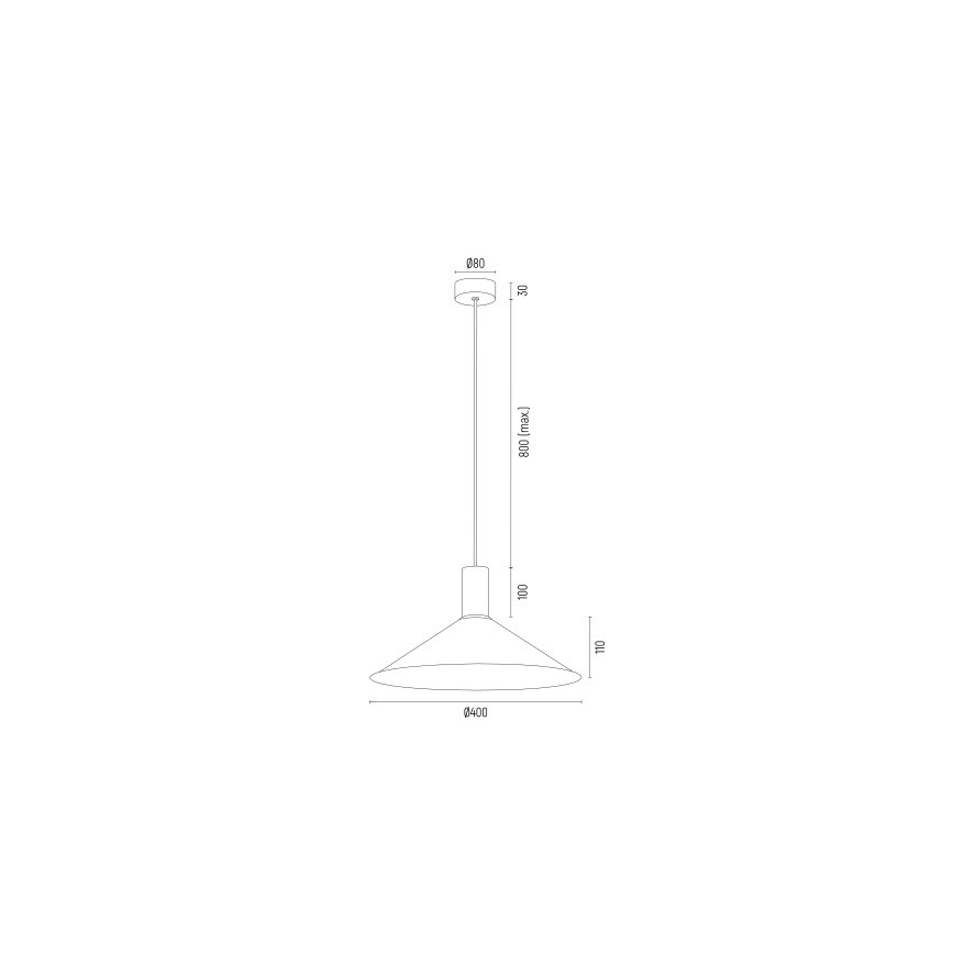 Argon 4912 - Chandelier on a string MINORI 1xE27/15W/230V black/golden