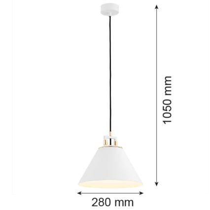 Argon 4914 - Chandelier on a string ORTE 1xE27/15W/230V white