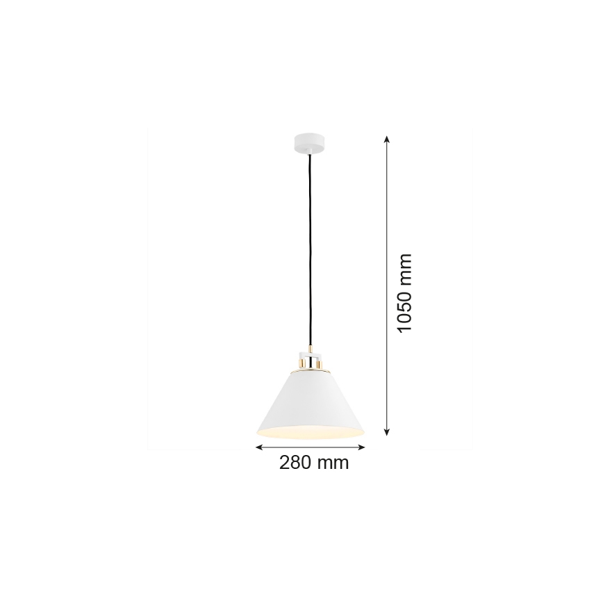 Argon 4914 - Chandelier on a string ORTE 1xE27/15W/230V white