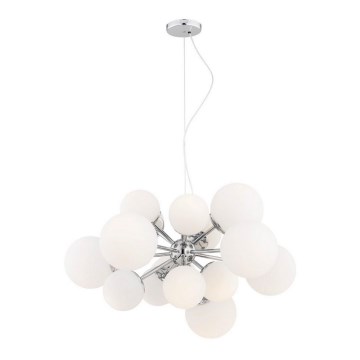 Argon 5021 - Chandelier on a string SATELITE 15xE27/15W/230V shiny chrome