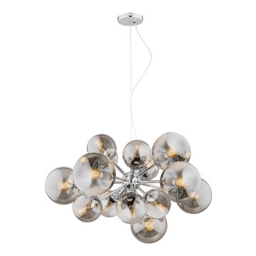 Argon 5022 - Chandelier on a string SATELITE 15xE27/15W/230V shiny chrome