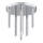 Argon 5025 - LED Surface-mounted chandelier SANDRINO 7xLED/3W/230V shiny chrome