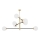 Argon 5041 - Chandelier on a pole CAMERON 8xE27/15W/230V brass/black