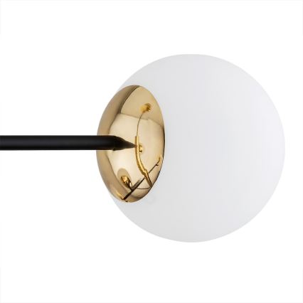 Argon 5041 - Chandelier on a pole CAMERON 8xE27/15W/230V brass/black