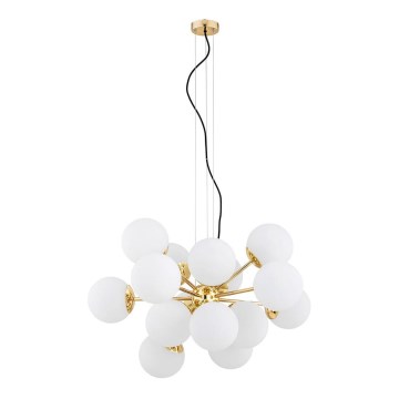 Argon 5048 - Chandelier on a string SATELITE PLUS 15xE27/15W/230V golden