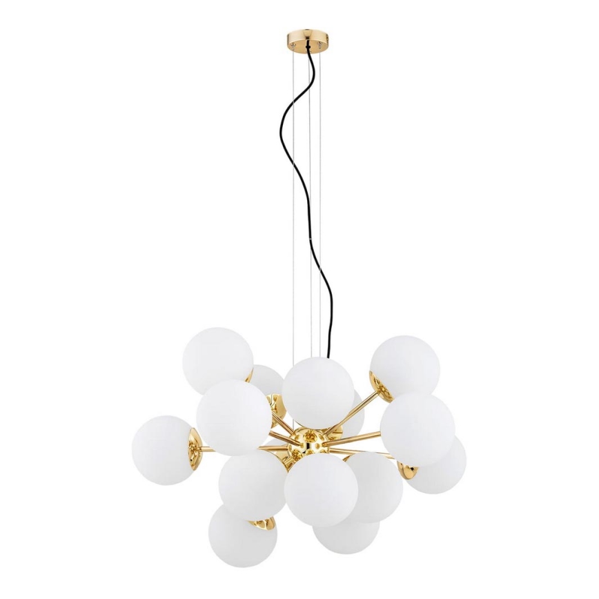 Argon 5048 - Chandelier on a string SATELITE PLUS 15xE27/15W/230V golden