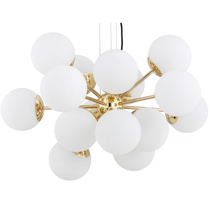 Argon 5048 - Chandelier on a string SATELITE PLUS 15xE27/15W/230V golden