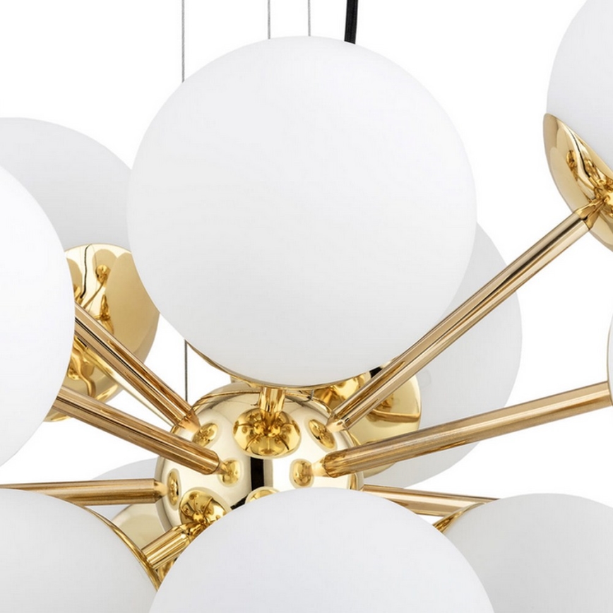Argon 5048 - Chandelier on a string SATELITE PLUS 15xE27/15W/230V golden