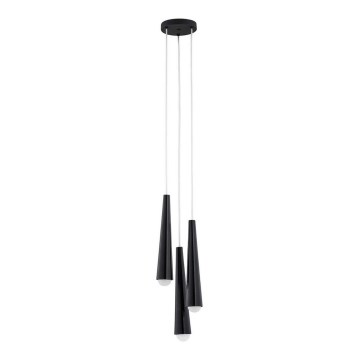 Argon 6103 - Chandelier on a string HOLLYWOOD 3xE14/7W/230V black