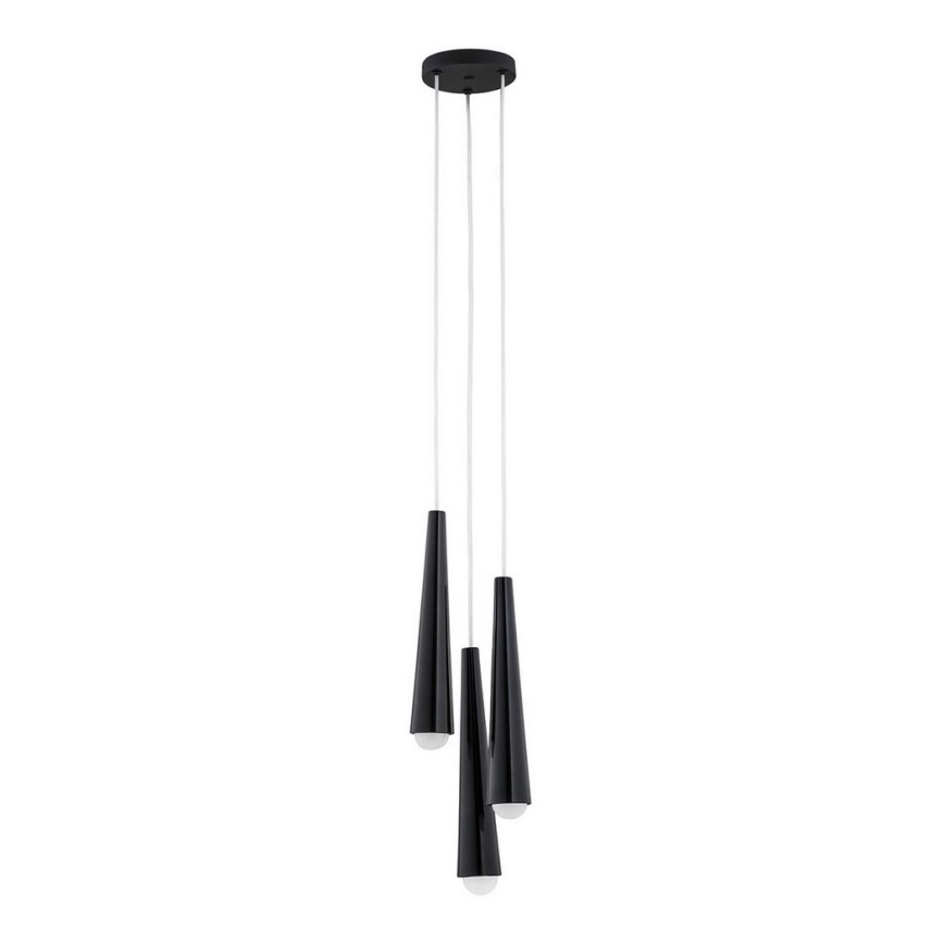 Argon 6103 - Chandelier on a string HOLLYWOOD 3xE14/7W/230V black