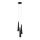 Argon 6103 - Chandelier on a string HOLLYWOOD 3xE14/7W/230V black