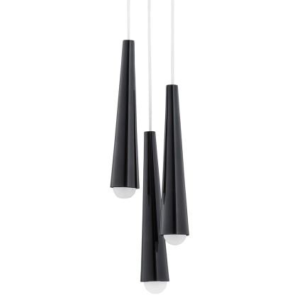 Argon 6103 - Chandelier on a string HOLLYWOOD 3xE14/7W/230V black