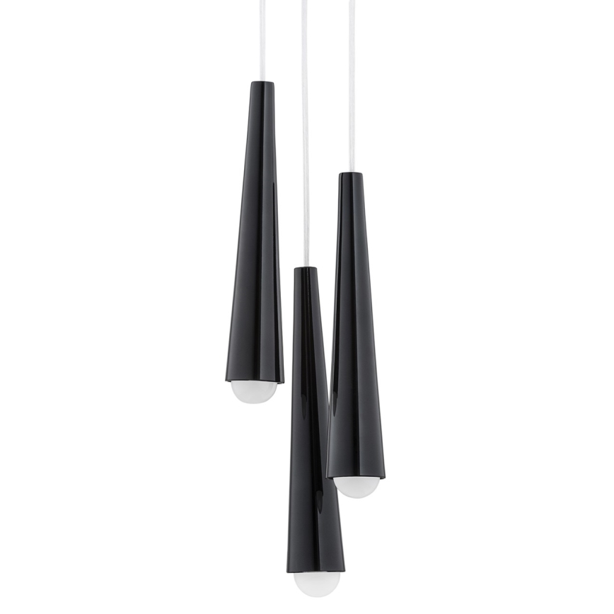 Argon 6103 - Chandelier on a string HOLLYWOOD 3xE14/7W/230V black