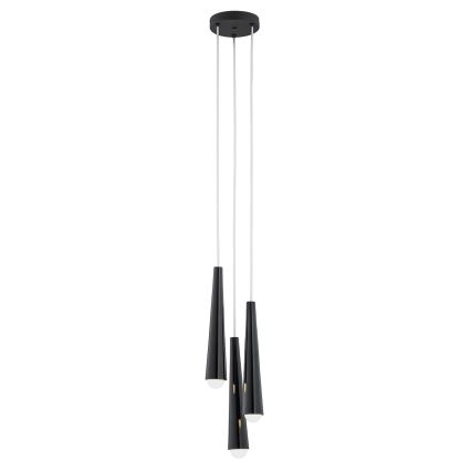 Argon 6103 - Chandelier on a string HOLLYWOOD 3xE14/7W/230V black