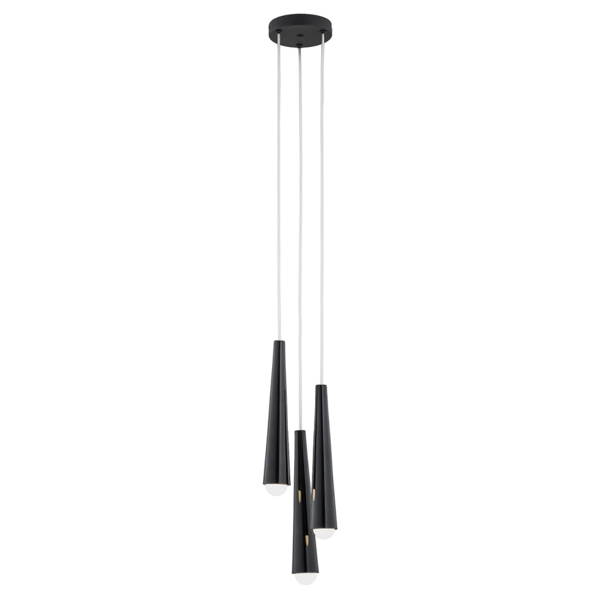Argon 6103 - Chandelier on a string HOLLYWOOD 3xE14/7W/230V black