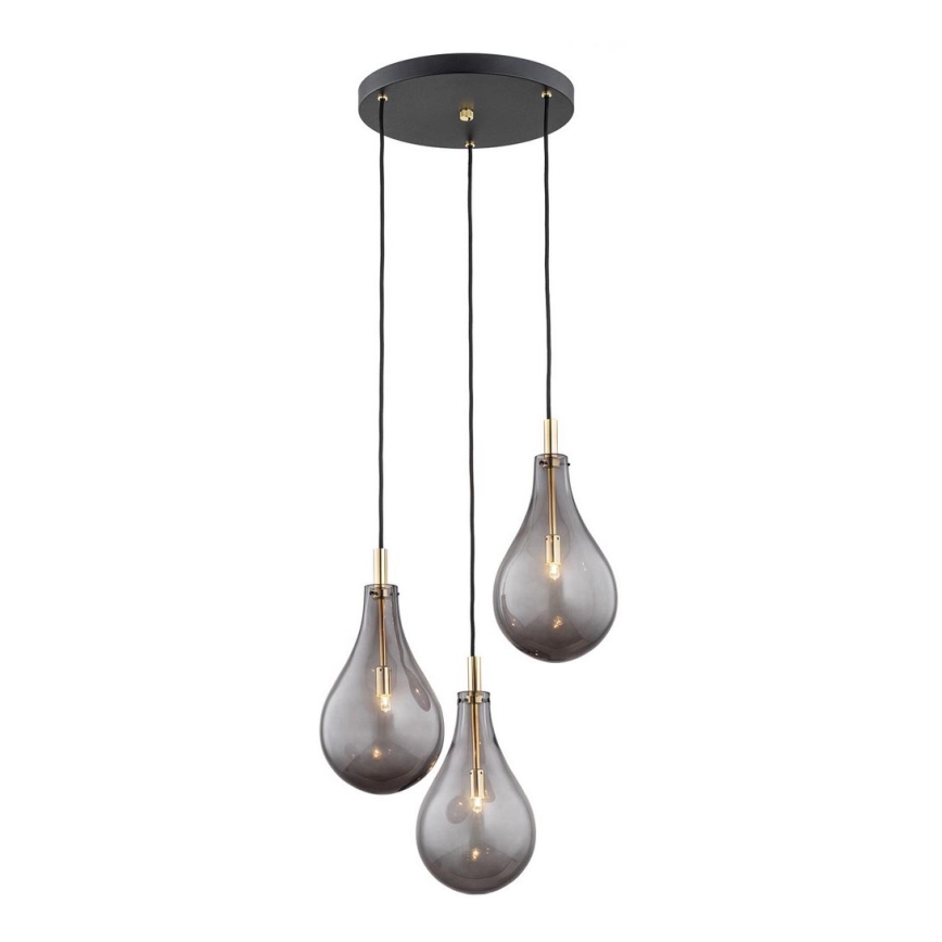 Argon 6105 - Chandelier on a string OAKLAND 3xG9/6W/230V black