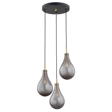 Argon 6105 - Chandelier on a string OAKLAND 3xG9/6W/230V black