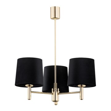 Argon 6111 - Chandelier on a pole PONTE 3xE27/15W/230V black