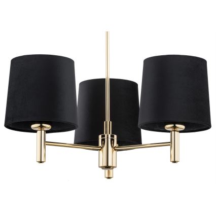 Argon 6111 - Chandelier on a pole PONTE 3xE27/15W/230V black