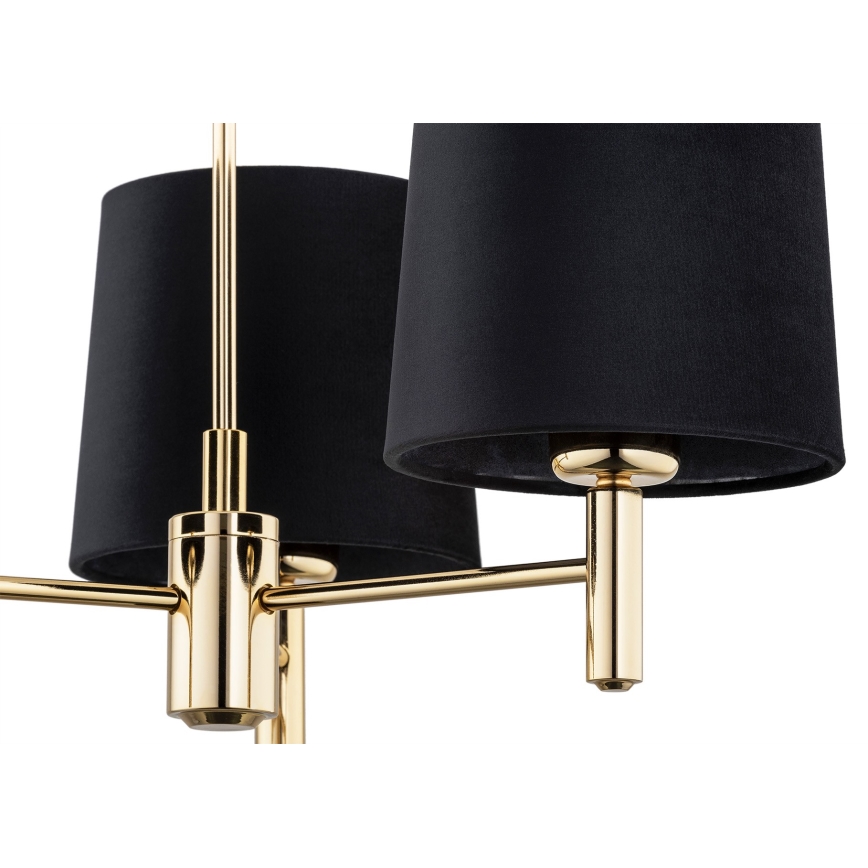 Argon 6111 - Chandelier on a pole PONTE 3xE27/15W/230V black