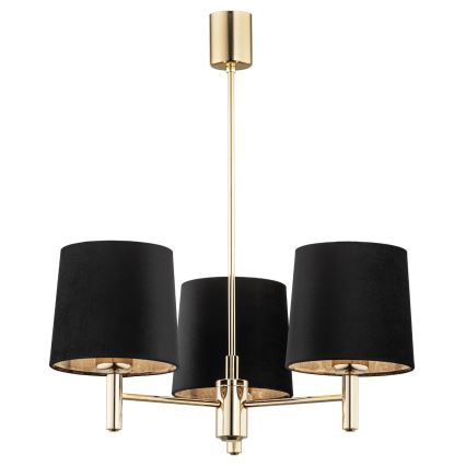Argon 6111 - Chandelier on a pole PONTE 3xE27/15W/230V black