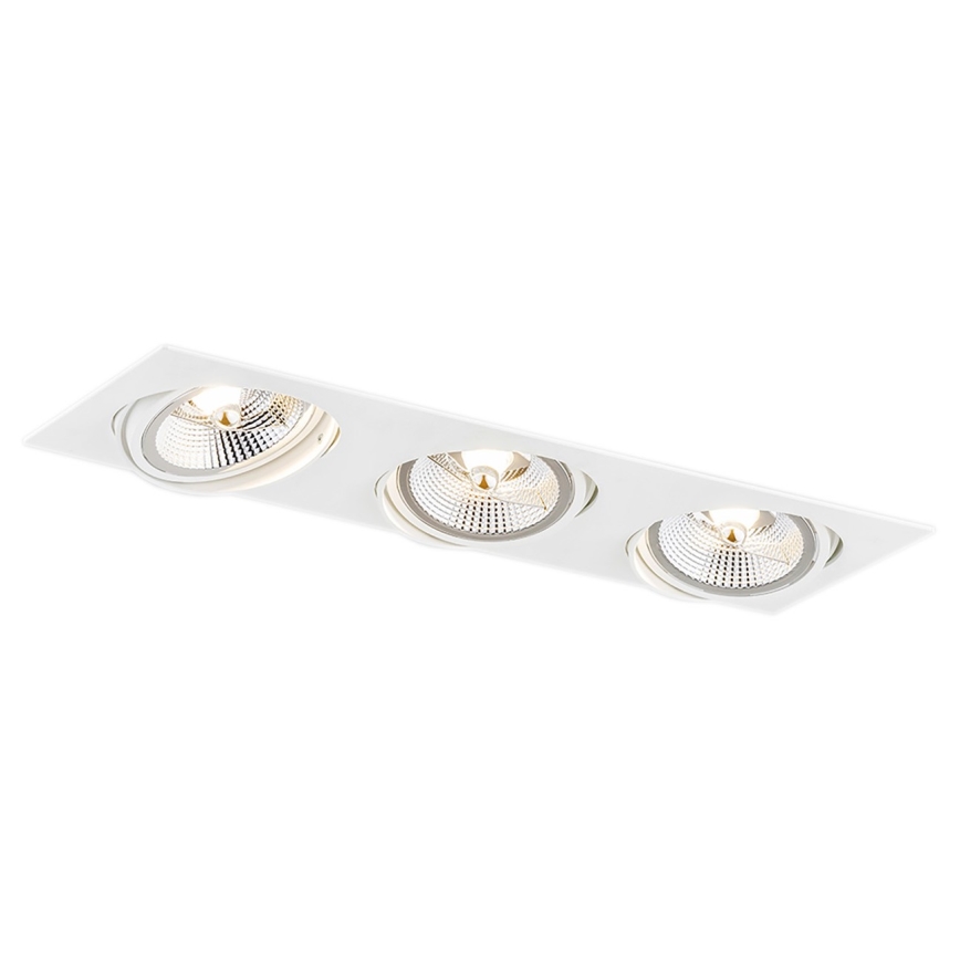Argon 6115 - Recessed light OLIMP 3xGU10-AR111/12W/230V white