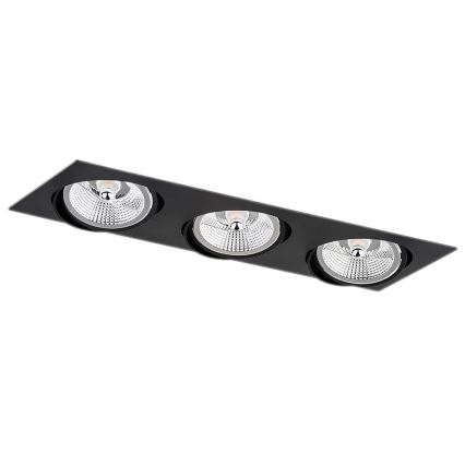 Argon 6116 BZ - Recessed light OLIMP 3xGU10-AR111/12W/230V black