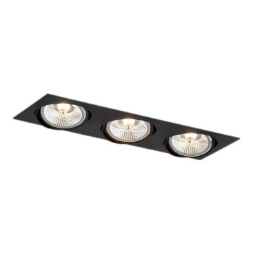 Argon 6116 - Recessed light OLIMP 3xGU10-AR111/12W/230V black