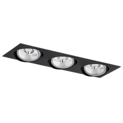 Argon 6116 - Recessed light OLIMP 3xGU10-AR111/12W/230V black