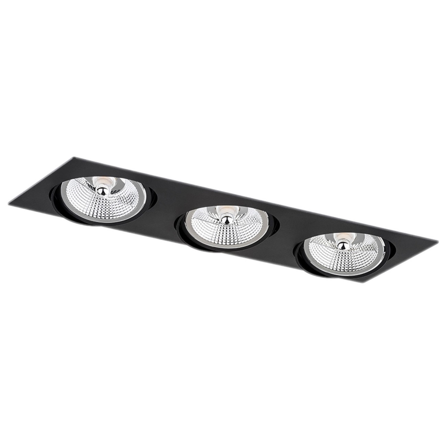 Argon 6116 - Recessed light OLIMP 3xGU10-AR111/12W/230V black