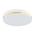 Argon 6138 - Ceiling light AMORE 3xE27/15W/230V diameter 45 cm white/golden