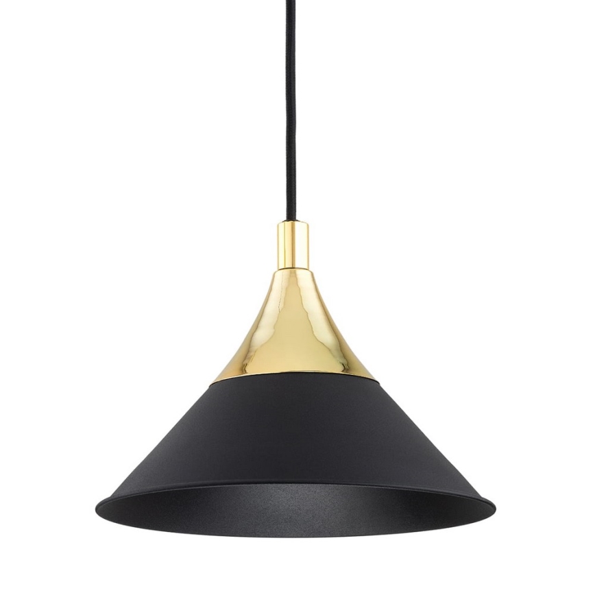 Argon 6140 - Chandelier on a string MASSETO 3xE27/15W/230V black/golden