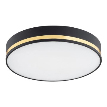 Argon 6141 - Ceiling light AMORE 3xE27/15W/230V diameter 45 cm black/golden
