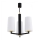 Argon 6143 - Chandelier on a pole CAMELOT PLUS 3xE27/15W/230V black/white/gold