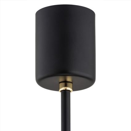 Argon 6143 - Chandelier on a pole CAMELOT PLUS 3xE27/15W/230V black/white/gold