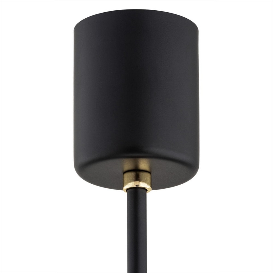 Argon 6143 - Chandelier on a pole CAMELOT PLUS 3xE27/15W/230V black/white/gold