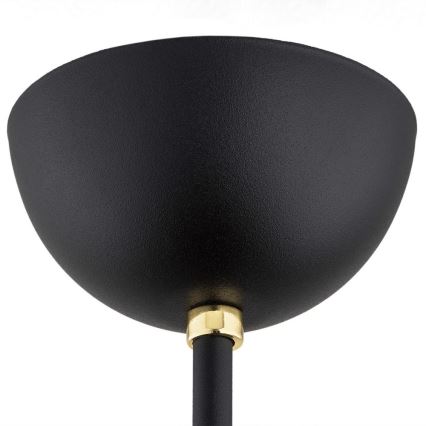 Argon 6144 - Chandelier on a pole AVILA PLUS 3xE27/15W/230V black/gold/white