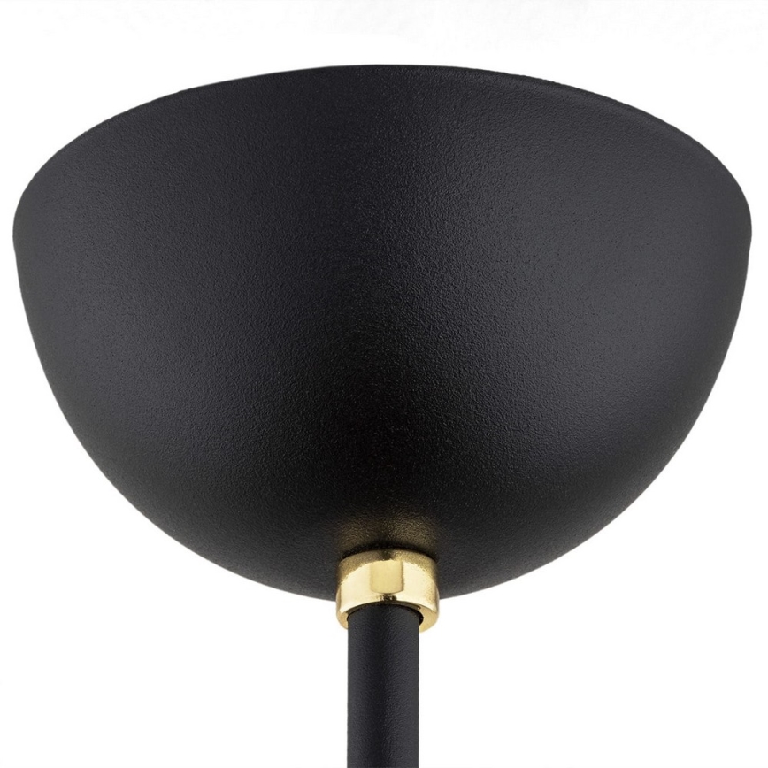 Argon 6144 - Chandelier on a pole AVILA PLUS 3xE27/15W/230V black/gold/white