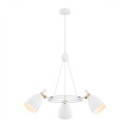 Argon 6148 - Chandelier on a pole CHARLOTTE 3xE27/15W/230V white/gold