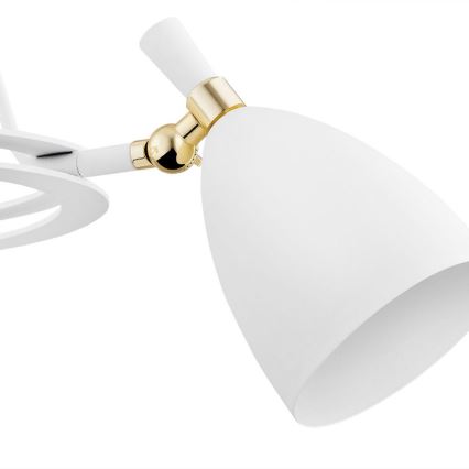 Argon 6148 - Chandelier on a pole CHARLOTTE 3xE27/15W/230V white/gold