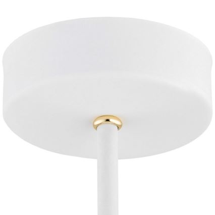 Argon 6148 - Chandelier on a pole CHARLOTTE 3xE27/15W/230V white/gold