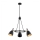 Argon 6149 - Chandelier on a pole CHARLOTTE 3xE27/15W/230V black/gold