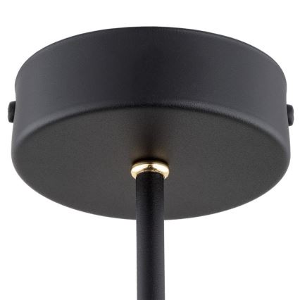 Argon 6149 - Chandelier on a pole CHARLOTTE 3xE27/15W/230V black/gold