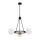 Argon 6150 - Chandelier on a pole AMALFI 3xE27/15W/230V black/white