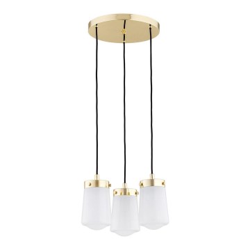 Argon 6164 - Chandelier on a string PASADENA 3xE27/15W/230V golden/white
