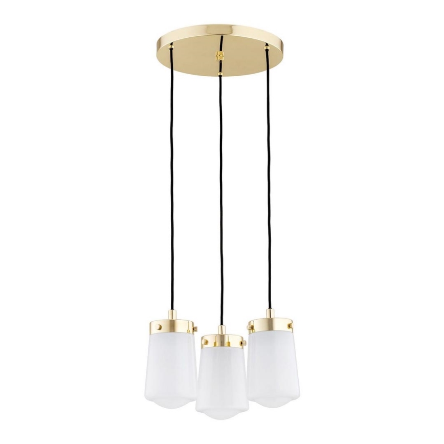 Argon 6164 - Chandelier on a string PASADENA 3xE27/15W/230V golden/white